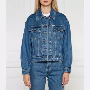 Джинсовая куртка оверсайз Guess, синий