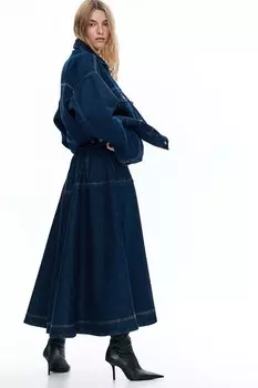 Джинсовая куртка оверсайз H&M, синий