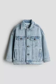 Джинсовая куртка оверсайз H&M, синий