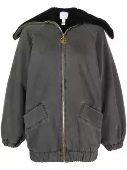 Джинсовая куртка оверсайз PATOU, серый