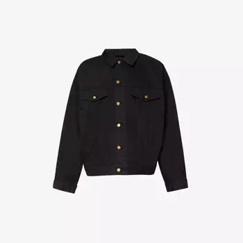 Джинсовая куртка оверсайз с фирменной нашивкой ESSENTIALS Fear Of God Essentials, черный