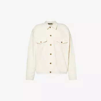 Джинсовая куртка оверсайз с фирменной нашивкой ESSENTIALS Fear Of God Essentials, цвет cloud dancer