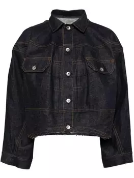 Джинсовая куртка оверсайз sacai, синий