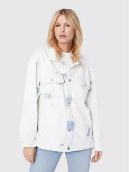 Джинсовая куртка оверсайз Tommy Jeans, белый