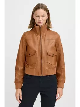 Джинсовая куртка Oxmo Lederjacke OXDenny Jacket 21800221-ME, коричневый
