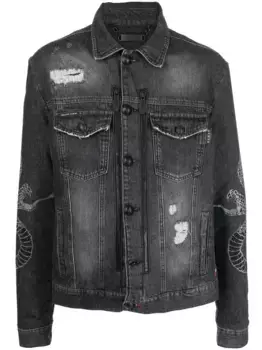 Джинсовая куртка Philipp Plein, серый