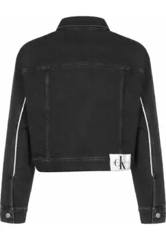 Джинсовая куртка PIPING DETAIL Calvin Klein, черный