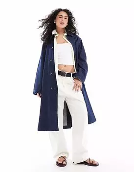 Джинсовая куртка-поло ASOS DESIGN, стираемая в полоскании