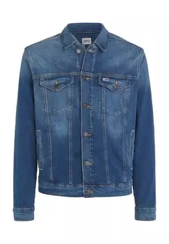 Джинсовая куртка, прямой крой, планка на пуговицах, мужская TOMMY Jeans, деним