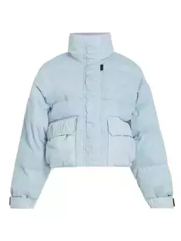 Джинсовая куртка-пуховик Nova из коллаборации с Shoreditch Ski Club Agolde, цвет marbled ind