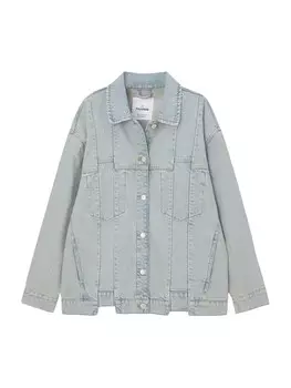 Джинсовая куртка Pull&Bear Between-Season Jacket, светло-синий