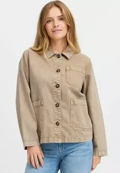 Джинсовая куртка PULZ, коричневый