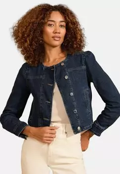 Джинсовая куртка REGULAR FIT - COLLARLESS PUFF SLEEVE Love & Roses, синий