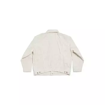 Джинсовая куртка Regular Fit из белого денима BALENCIAGA, белый