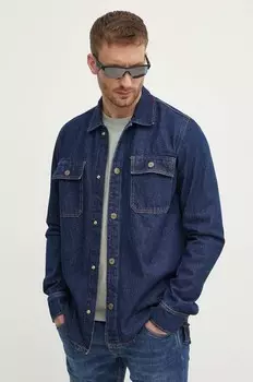 Джинсовая куртка RELAXED OVERSHIRT Pepe Jeans, темно-синий