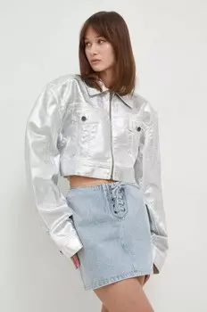 Джинсовая куртка Rotate, серебро