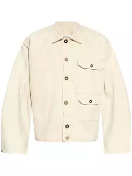 Джинсовая куртка-рубашка Maison Margiela, нейтральный