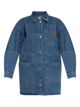 Джинсовая куртка-рубашка MUNTHE, синий