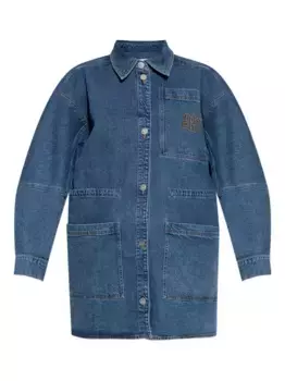 Джинсовая куртка-рубашка MUNTHE, синий