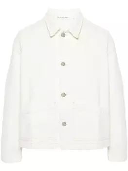 Джинсовая куртка-рубашка Подсолнух, бежевый