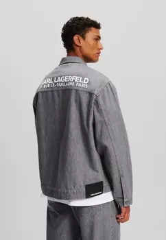 Джинсовая куртка RUE ST-GUILLAUME WASHED DENIM KARL LAGERFELD, серый деним