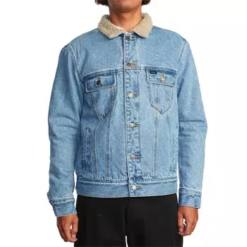 Джинсовая куртка RVCA Waylon Trucker, bleached indigo