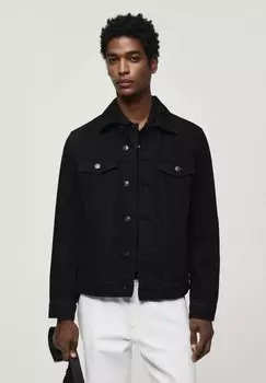 Джинсовая куртка RYAN Mango, цвет black denim