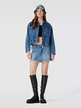 Джинсовая куртка с эффектом поношенности Gina Tricot