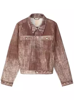 Джинсовая куртка с эффектом потертости CamperLab, красный