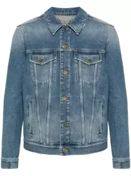 Джинсовая куртка с эффектом потертости GOLDEN GOOSE, синий