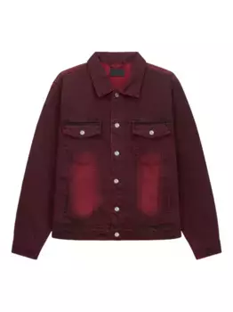 Джинсовая куртка с эффектом потертости RTA, красный