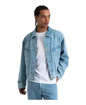 Джинсовая куртка с эластаном Replay, синий