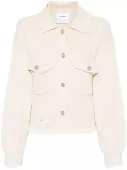 Джинсовая куртка с бахромой Barrie, нейтральный