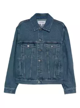Джинсовая куртка с декором Anagram LOEWE, синий