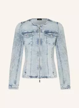Джинсовая куртка с драгоценными камнями Monari, голубой