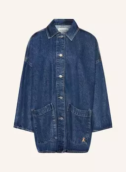 Джинсовая куртка с драпировкой Armedangels, синий