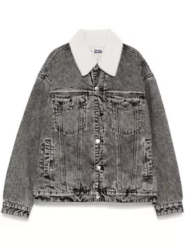 Джинсовая куртка с флисовым воротником Izzue, розовый