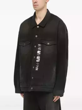 Джинсовая куртка с карманами BALENCIAGA, черный