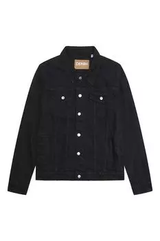 Джинсовая куртка с карманами Denim Project, черный