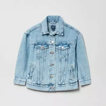 Джинсовая куртка с карманами Gap, синий