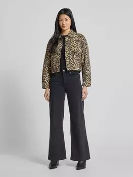 Джинсовая куртка с карманами-клапанами IQ Studio, бежевый