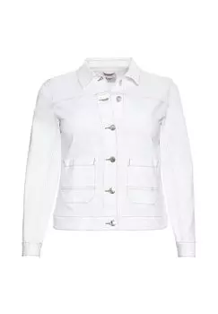 Джинсовая куртка с контрастными швами sheego, цвет White Denim