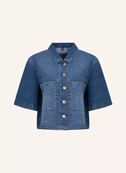 Джинсовая куртка с короткими рукавами True Religion, синий
