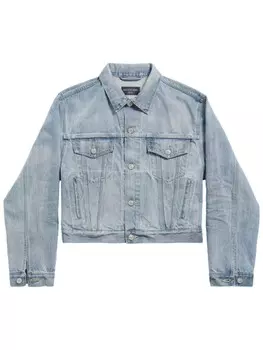 Джинсовая куртка с логотипом Balenciaga, синий