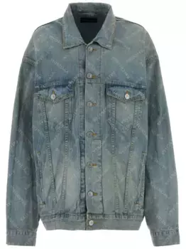 Джинсовая куртка с логотипом BALENCIAGA, синий