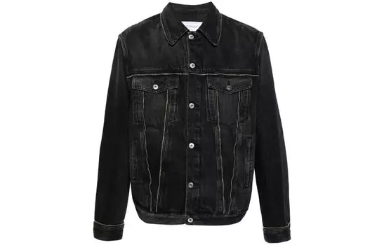 Джинсовая куртка с молнией Off-White, черный