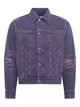 Джинсовая куртка с монограммой Marine Serre, фиолетовый