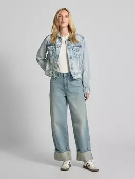 Джинсовая куртка с нагрудными карманами с клапанами Polo Ralph Lauren, светло-голубой