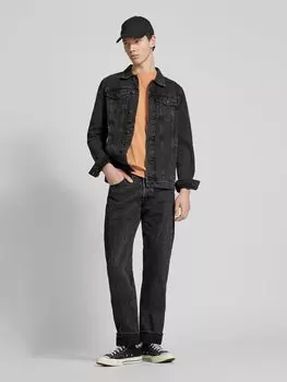 Джинсовая куртка с нагрудными карманами с клапанами, модель «ДЖИНС» Jack & Jones, черный