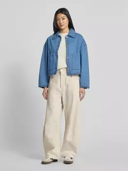 Джинсовая куртка с накладными карманами IQ Studio, темно-синий